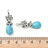Alloy Rhinestone Pendants PALLOY-P313-06AS-3