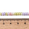 Cracked Opaque Glass Beads Strand GLAA-D306-A09-4