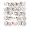 Natural Rose Quartz Rune Stones PW-WGED742-02-1