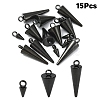 15Pcs 3 Styles 201 Stainless Steel Pendants STAS-YW0002-70-1