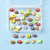 36Pcs 9 Styles Resin Vegetable Figurines Ornament DJEW-FS0001-02-8