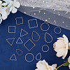 96Pcs 16 Style Brass Linking Rings KK-FH0006-98-5