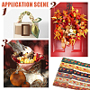 6 Yards 6 Color Autumn Double-Sided Printed Polyester Ribbon OCOR-BC0005-37-6