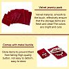 8Pcs 2 Style Square Velvet Jewelry Bags TP-FH0001-01B-4