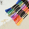 Polyester Embroidery Threads OCOR-WH20074-13A-02A-6
