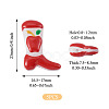 5Pcs Boot Baking Paint Glass Enamel  Beads LAMP-TADJ0001-08B-4