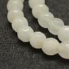 Faceted Natural White Jade Beads Strands G-F448-6mm-3