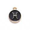 Alloy Enamel Pendants ENAM-S124-01B-08H-2