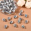 50Pcs Plating Acrylic Beads PACR-YW0001-36-2