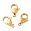 Ion Plating(IP) 304 Stainless Steel Lobster Claw Clasps Hand Polished STAS-AB12-G-01-1
