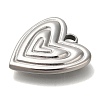 Anti-Tarnish 304 Stainless Steel Pendants STAS-P371-096B-P-2