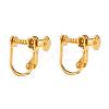 Brass Screw On Clip-on Earring Findings KK-L164-02G-1