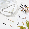32Pcs 4 Colors 304 Stainless Steel Double Lobster Claw Clasps STAS-CP0001-03-4