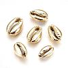 Electroplated Natural Shell Beads X-BSHE-O017-13G-1