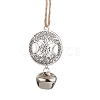 Iron Bell Pendant Decorations HJEW-JM02504-03-1