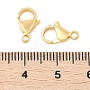 Brass Lobster Claw Clasps KK-U056-01G-3