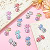 24Pcs 6 Colors Printed Alloy Pendants FIND-SZ0003-39-3