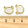 Ion Plating(IP) 304 Stainless Steel Pave Shell Bear Charms FIND-Z028-14G-3