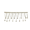 Rhinestone & Iron Tassels Chain PW-WG44583-01-4