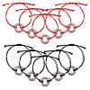 10Pcs 2 Colors Eco-Friendly Korean Waxed Polyester Braided Beaded Bracelets BJEW-DC00004-1