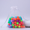 Rectangle Organza Drawstring Bags CON-PW0001-054C-01-1