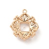 Brass with K9 Glass Pendants KK-B071-03G-01-2