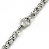 Non-Tarnish Trendy Men's 201 Stainless Steel Box Chain Necklaces X-NJEW-L043B-46P-3