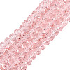 Transparent Glass Beads Strands GLAA-Q114-01A-A02-1