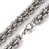 201 Stainless Steel Rope Chain Necklace NJEW-F222-38P-09-2