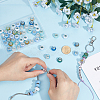 64Pcs 10 Styles Opaque Resin European Beads RESI-ME0001-36-3