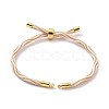 Nylon Cord Silder Bracelets MAK-C003-03G-09-4