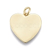Brass Enamel Pendants ZIRC-M108-40D-G-2