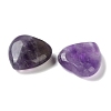 Natural Amethyst Heart Palm Stones G-M416-09A-2