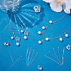30Pcs 925 Sterling Silver Ball Head Pins STER-PH0003-15-2