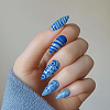 Stainless Steel DIY Nail Art Templates MRMJ-WH0092-054-5