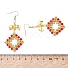 3 Pairs Glass Dangle Earrings EJEW-MZ00709-4