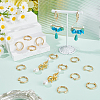 20Pcs Brass Huggie Hoop Earrings for Women EJEW-SC0001-62B-4