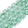Crackle Transparent Glass Beads Strands GLAA-N068-06A-10-1