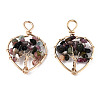 Natural Tourmaline Pendants G-T131-97B-010-2