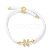 Adjustable Nylon Cord Bracelets X-BJEW-C096-01G-14-4