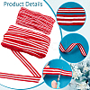 50M 2 Styles Polyester Stripe Ribbon OCOR-PH0004-92-4