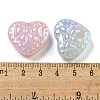 UV Plating Iridescent Acrylic Beads OACR-G039-18-3