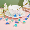 SUNNYCLUE 40Pcs 10 Style Transparent Enamel Acrylic Beads TACR-SC0001-09A-5