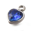 304 Stainless Steel with Rhinestone Pendants STAS-Q346-01P-02-3