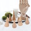 10Pcs 5 Style Wooden Ring Displays RDIS-FG0001-18-7