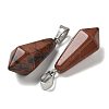 Natural Mahogany Obsidian Pointed Pendants G-B127-15P-02-2