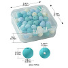 70Pcs Rubberized Style Acrylic Beads MACR-FS0001-71A-4