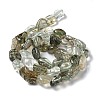 Natural Green Rutilated Quartz Beads Strands G-I351-B09-3