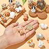 18Pcs 9 Styles Opaque Resin Pendants RESI-CJ0003-42-4