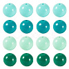 40Pcs 4 Colors Opaque Acrylic Beads MACR-TA0002-97A-2